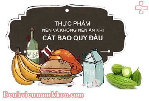 Cắt bao quy đầu kiêng ăn gì
