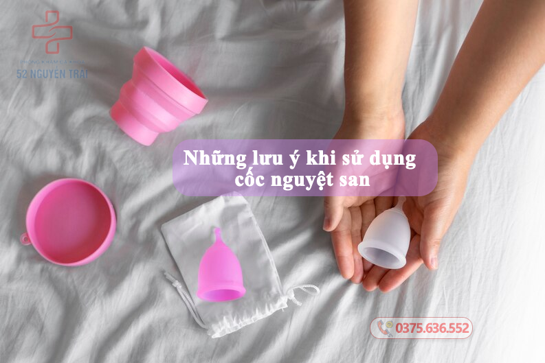 những lưu ý khi sử dụng cốc nguyệt san