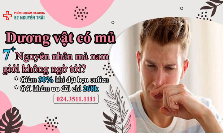 90% Đàn ông bất ngờ về nguyên nhân khiến đầu dương vật chảy mủ