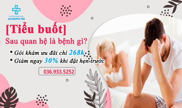 Đi tiểu buốt sau khi quan hệ là bệnh gì? Lắng nghe chuyên gia giải đáp