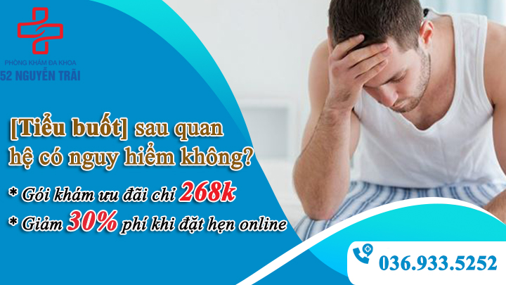 Tiểu buốt sau quan hệ là do đâu? Có nguy hiểm không