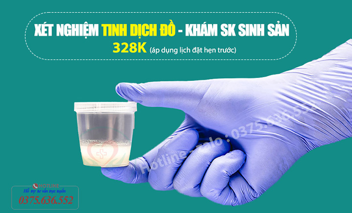 xét nghiệm tinh dịch đồ hết bao nhiêu tiền ?